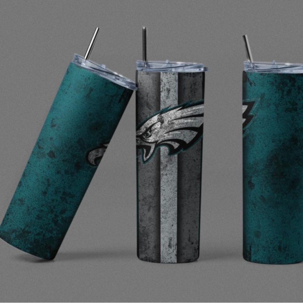 Eagles distressed tumbler- 20oz